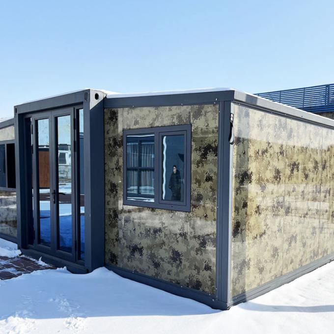 Bordercontainer Mobile Design 20-Foot Two-Wing Extension Cross-Border Container Mobile Home Easy ...
