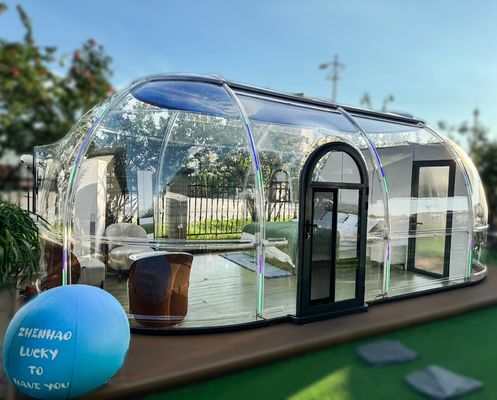 Buy 5.7m2 Double Star Dining Bubble Tent 3M Camping Transparent  Clear Bubble Tent online manufacture
