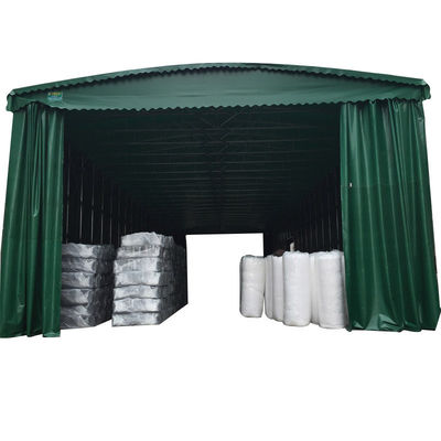 Buy Large Warehouse Logistics Electric Tent with Adjustable Push-Pull Canopy and Retractable Shift Awning in Metal Type Steel online manufacture