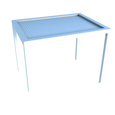 Buy Modern Courtyard Intelligent Electric Louver Pavilion Villa Outdoor Sun Room Automatic Flipping Chinese Gazebo online manufacture