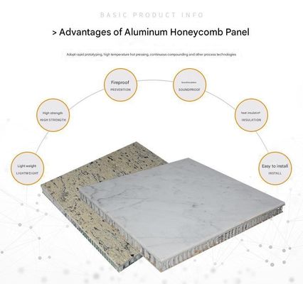 Buy Villa Exterior Cladding Marble Aluminium Composite Panel Honeycomb Fireproof Anti-Static Contemporary Wall Material online manufacture