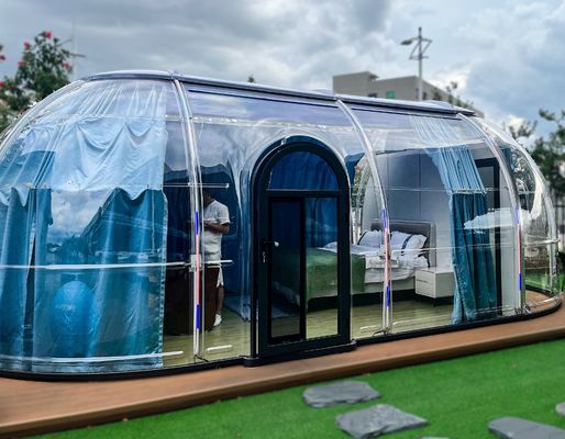 Modern Style Star Room Glamping Dome Prefab Cabin House and Restaurant for Sale PC Home Tent