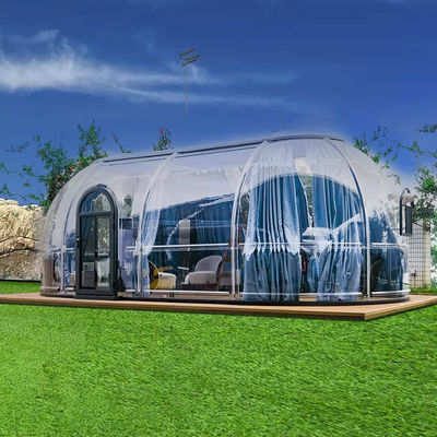 Muti-functional Full House Outdoor Inflatable Clear Star Capsule House Bubble Tent House