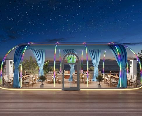 Customized Size Outdoor Tent PC Clear Bubble Transparent Tent Waterproof Dome Tent for Casual Cafe