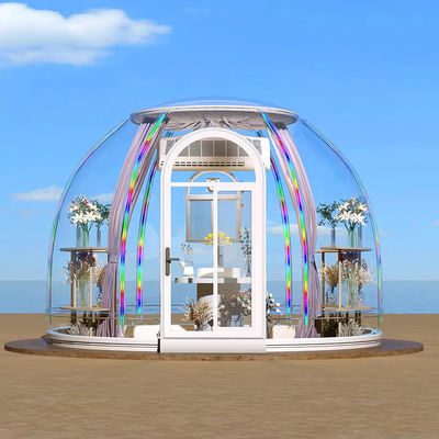 Prefab Luxury Hotel Resort Transparent Bubble Dome Tent Planetarium Dome Round Dome Tent