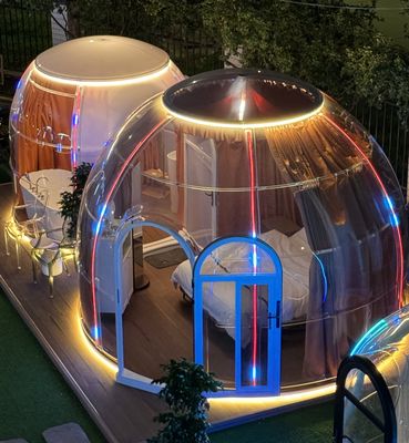 Polycarbonate dome tent Transparent Bubble House Prefab Dome House for outdoor
