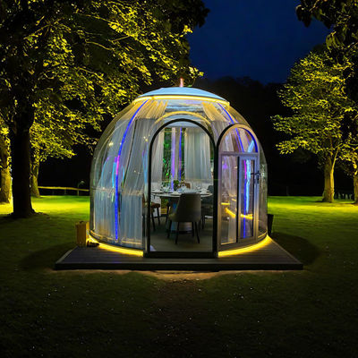 Clear Igloo Tent PC Bubble Geodesic Dome Polycarbonate Tent for Outdoor Glamping for Park Application and Container Houses