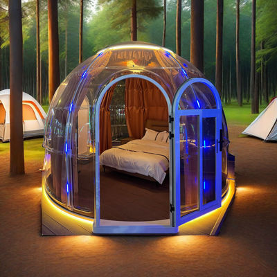 Tiny House Movable Geodesic Dome Tent Skylight Building for Bubble House Resort Unique Container Houses Product