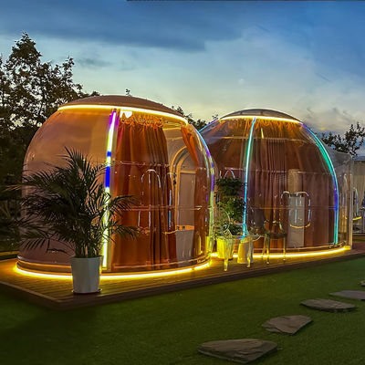 Popular Sale Waterproof Camping Dome Hotel Modular Tent Double Dome House with Bathroom