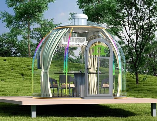 Modern Luxury Design Prefab Green Houses Windproof PC Material Dome Tent for Villa Capsule Dome house