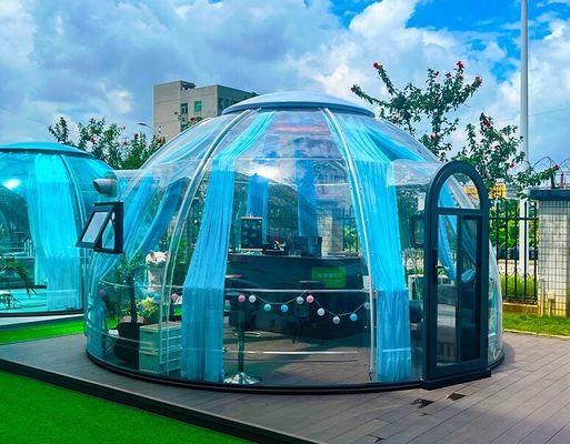 Resort Tent Transparent Double Dome House Outdoor Glamping Polycarbonate Dome tent