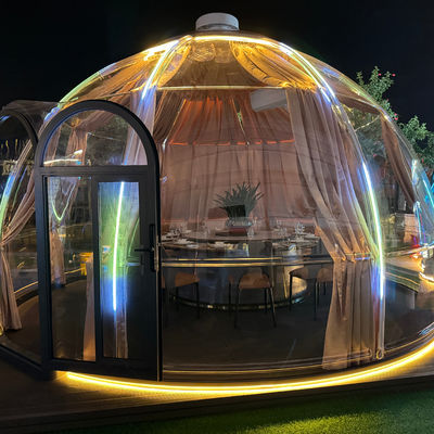 New Design Polycarbonate Dome Tent Modular Prefab PC Crystal Bubble Dome House For Resort
