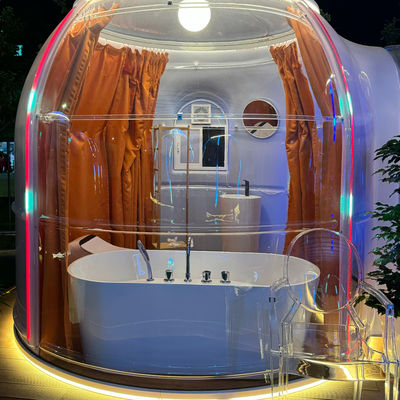Hot Selling Customized Transparent Outdoor Geodesic Dome Tent Modern Bubble House Design Modular Green Houses for Entertainment