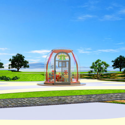 Inflatable Star House Outdoor Glamping Transparent PC Dome Tent Bubble House Geodesic Design