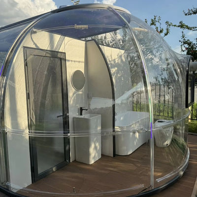 Full House Designs Outdoor Polycarbonate Dome House Glamping Star Capsule Bubble Dome Room