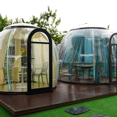 Prefab Cabin House Restaurant Home Transparent Bubble Glamping Bubble Dome Tent House