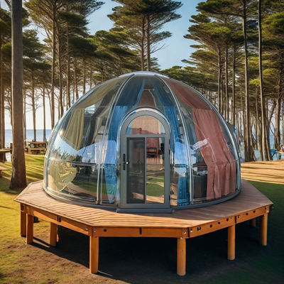 Newest Villa Prefab Houses Resort Bubble Tent Transparent Prefabricated Dome Houses