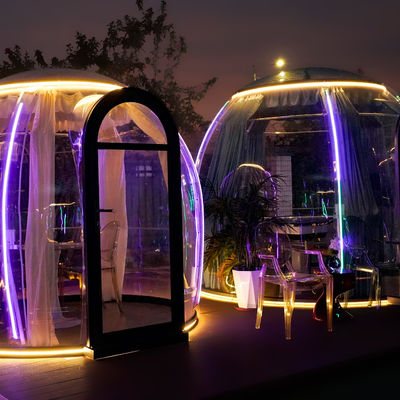 Customized 2.4M Full 360°Transparency Polycarbonate Bubble House Transparent Dome Tent