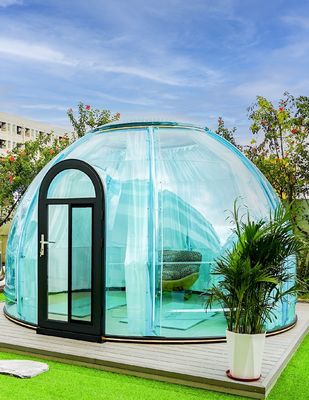 4.2m Diameter Full 360°Transparency PC Dome House Waterproof Bubble Tent for Dining