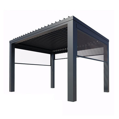 Courtyard Outdoor Flipped Louver Arbor Garden Villa High-Grade Awning Electric Aluminum Alloy Pavilion
