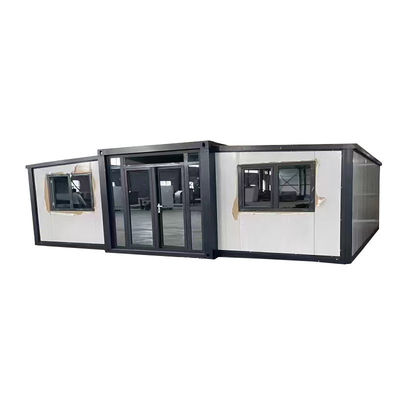 Double wing folding box mobile room can be foldable living container expansion room spread wing packing box room