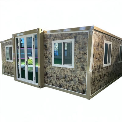 Double wing foldable container house Three-in-one mobile expandable house