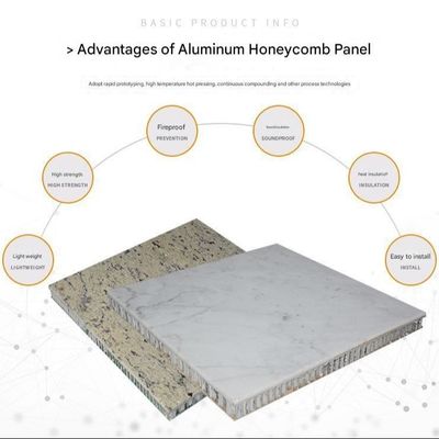 Villa Exterior Cladding Marble Aluminium Composite Panel Honeycomb Fireproof Anti-Static Contemporary Wall Material