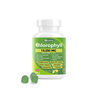 Men's & Women's Health Gummies – Lime Flavor with Chlorophyll, Apple Cider Vinegar, Pineapple Enzyme & Probiotics